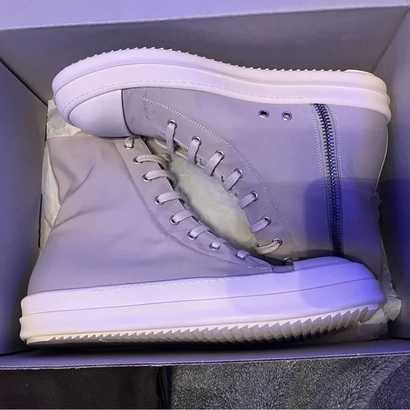 Rick owens Drkshdw sneaker pearl/milk MU Rick Owens DRKSHDW Slashed Sneakers - Mineral Pearl / Milk  main image 4